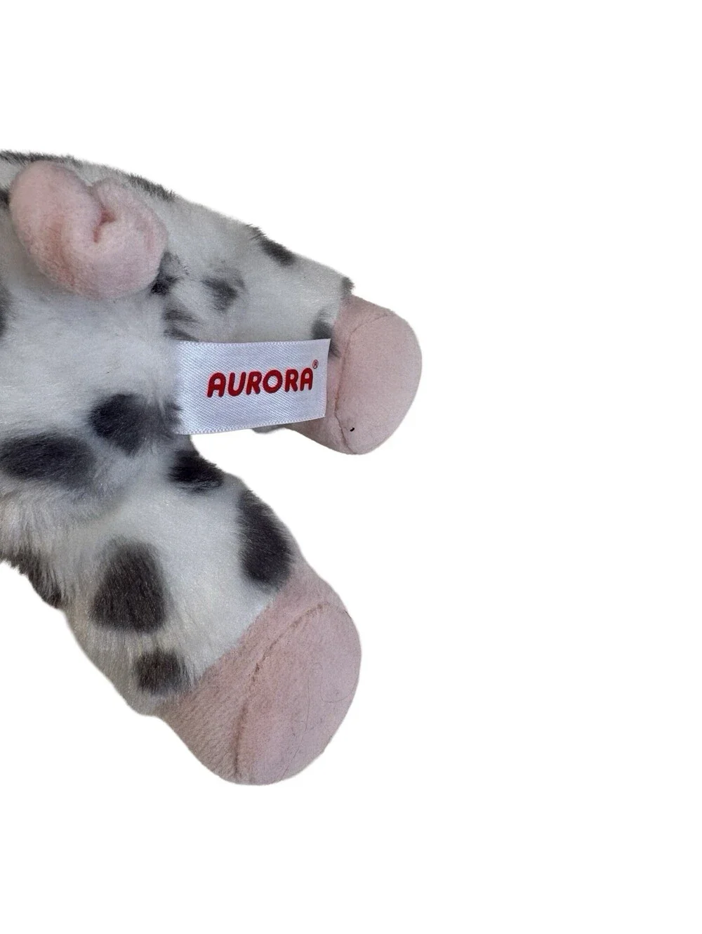 Aurora Mini Flopsie Pig Spotted Plush 8